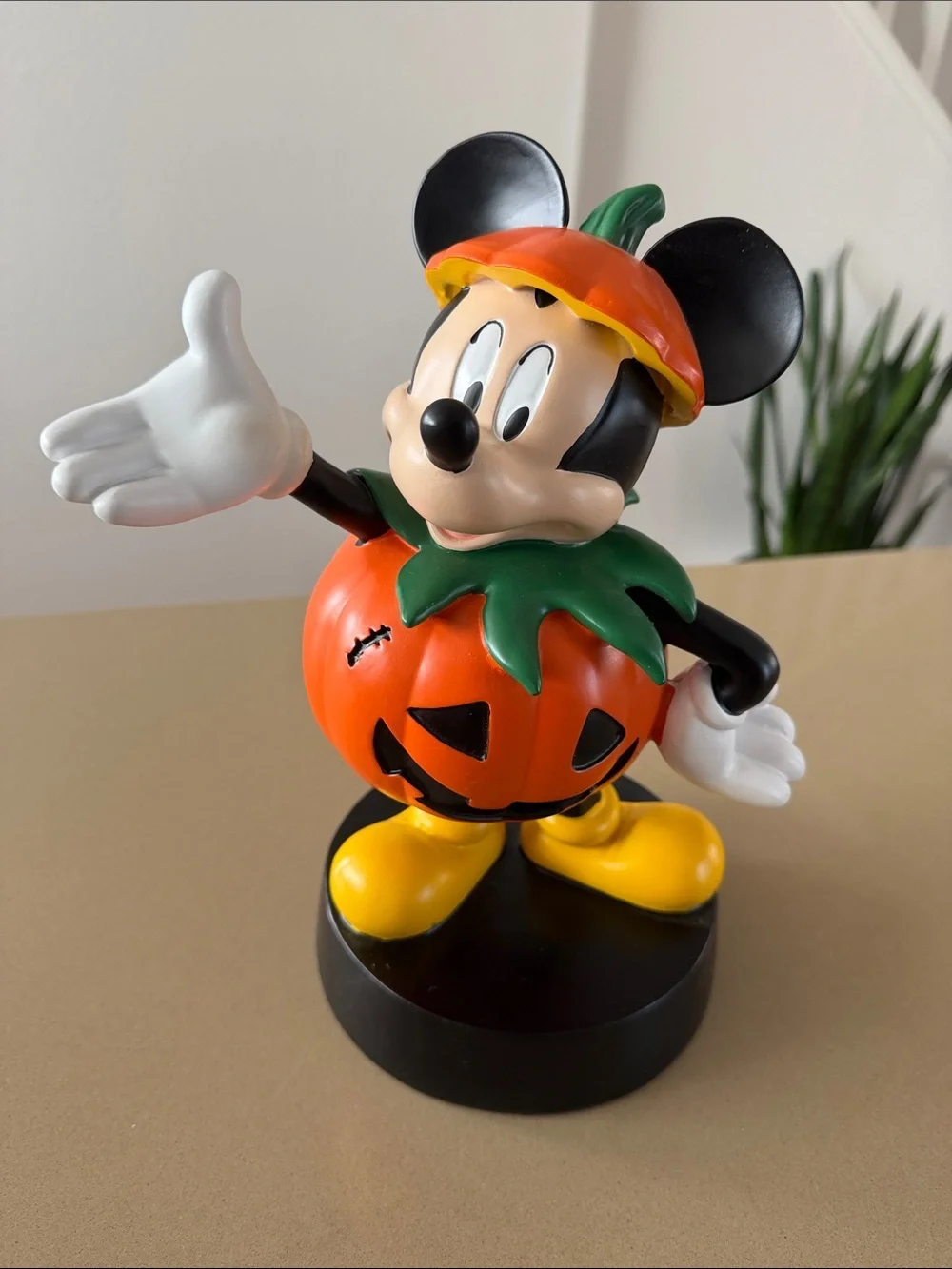 Disney Halloween Mickey Pumpkin Figurine - Orange